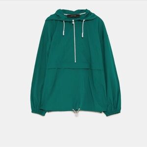 Zara Green Hooded Jacket